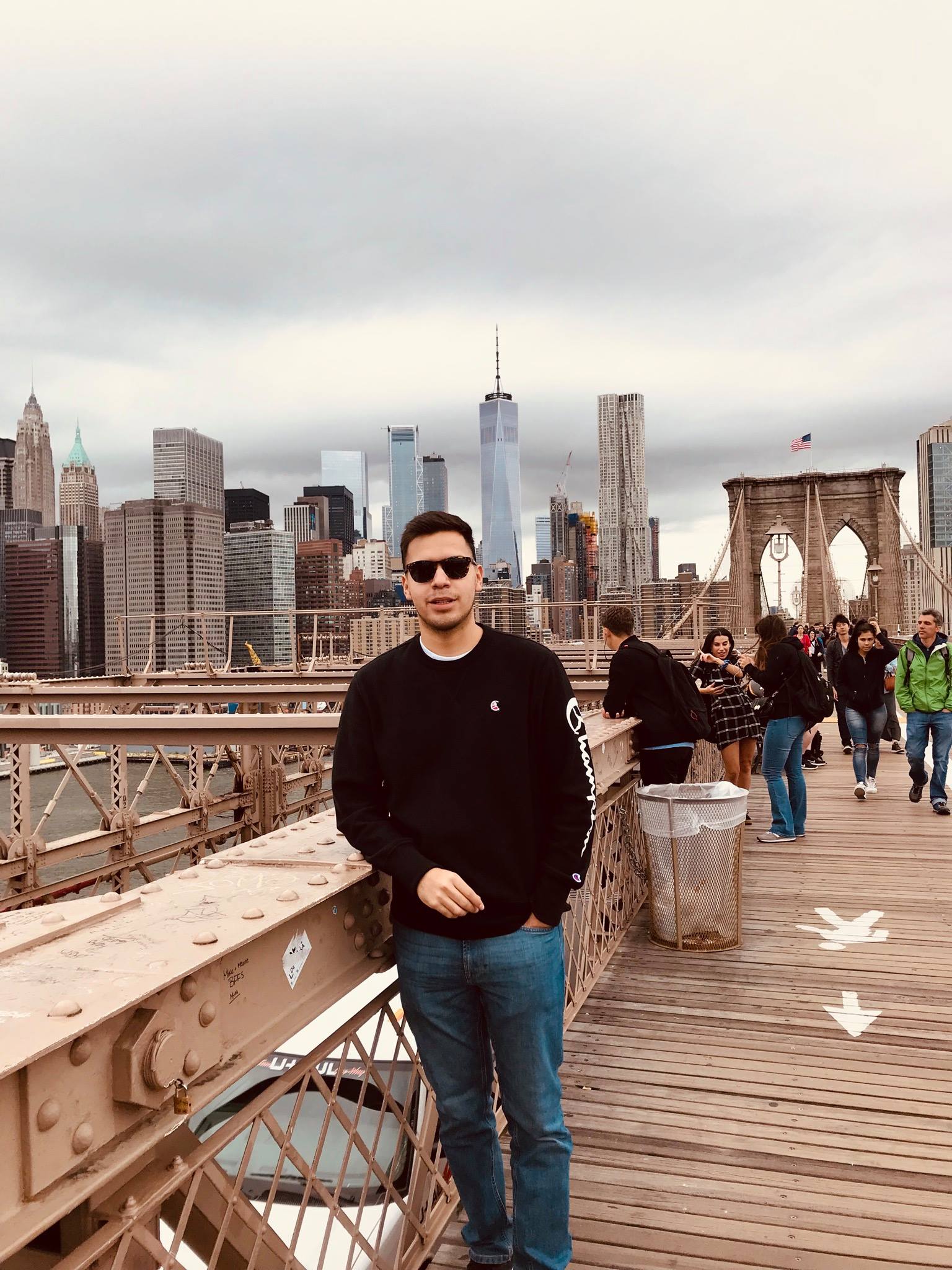 Captured while walking across the Brooklyn Bridge during a trip around the year 2019